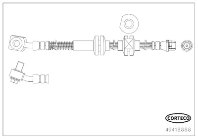 Тормозной шланг CORTECO 49418888