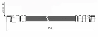 NBH6011 NATIONAL Тормозной шланг