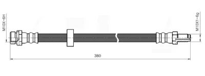 NBH6064 NATIONAL Тормозной шланг