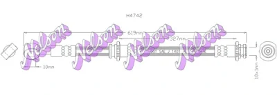 H4742 KAWE Тормозной шланг