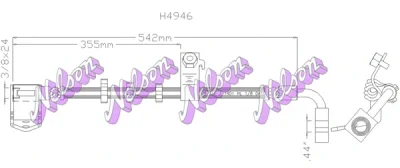 H4946 KAWE Тормозной шланг