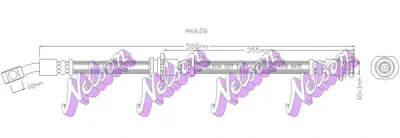 H6626 KAWE Тормозной шланг