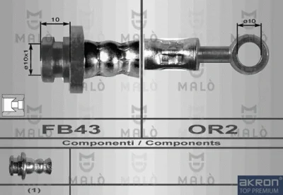 80055 MALO Тормозной шланг