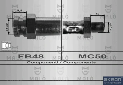 Тормозной шланг MALO 80079