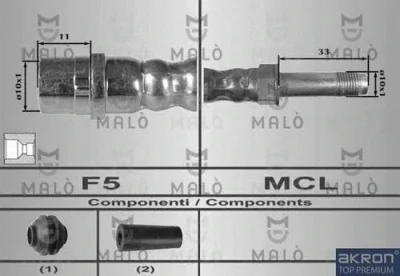 Тормозной шланг MALO 80167