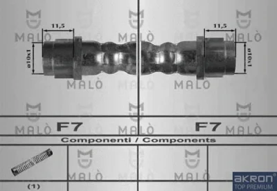 80170 MALO Тормозной шланг