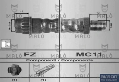 80213 MALO Тормозной шланг