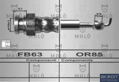 80222 MALO Тормозной шланг