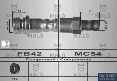 Тормозной шланг MALO 80263