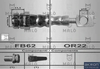 80392 MALO Тормозной шланг