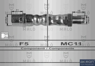 Тормозной шланг MALO 8062