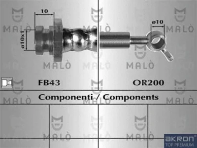 Тормозной шланг MALO 80934