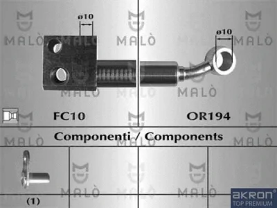 80972 MALO Тормозной шланг