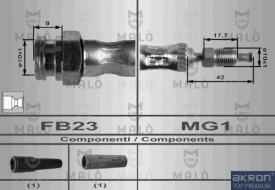 Тормозной шланг MALO 8099