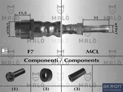 Тормозной шланг MALO 81024