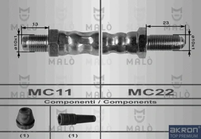 Тормозной шланг MALO 8461