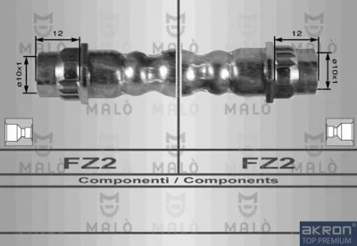 8637 MALO Тормозной шланг