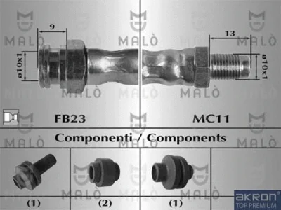 Тормозной шланг MALO 8900