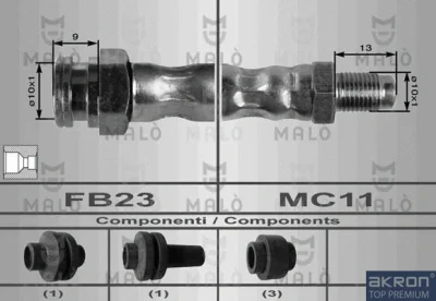 8901 MALO Тормозной шланг