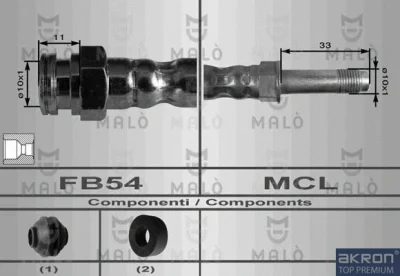 Тормозной шланг MALO 8924