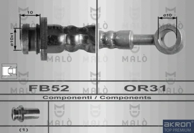 Тормозной шланг MALO 8932