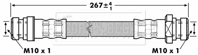 BBH7002 BORG & BECK Тормозной шланг