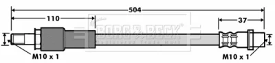 BBH7495 BORG & BECK Тормозной шланг