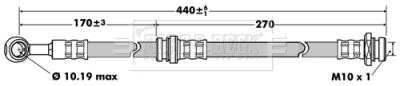 BBH7523 BORG & BECK Тормозной шланг