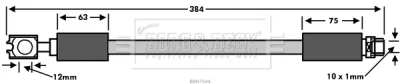 BBH7544 BORG & BECK Тормозной шланг