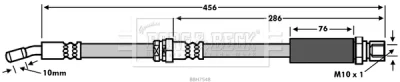 BBH7548 BORG & BECK Тормозной шланг