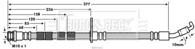 BBH7635 BORG & BECK Тормозной шланг