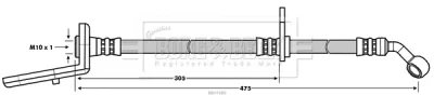 BBH7680 BORG & BECK Тормозной шланг