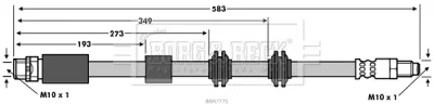 BBH7775 BORG & BECK Тормозной шланг