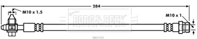 BBH7922 BORG & BECK Тормозной шланг