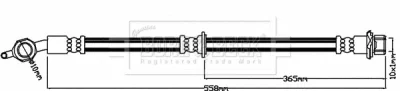 BBH7968 BORG & BECK Тормозной шланг