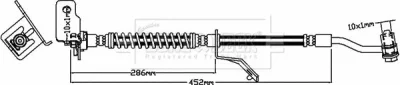 BBH8032 BORG & BECK Тормозной шланг