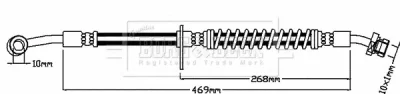 BBH8151 BORG & BECK Тормозной шланг