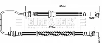 BBH8194 BORG & BECK Тормозной шланг