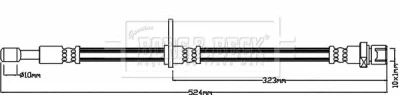 BBH8205 BORG & BECK Тормозной шланг