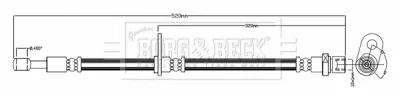 BBH8206 BORG & BECK Тормозной шланг