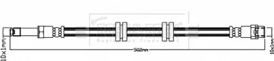 BBH8390 BORG & BECK Тормозной шланг