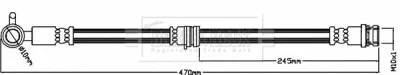 BBH8425 BORG & BECK Тормозной шланг