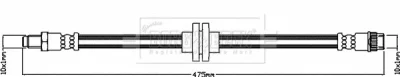 BBH8595 BORG & BECK Тормозной шланг