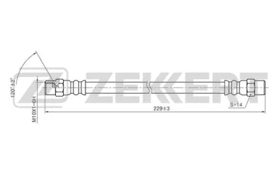 BS-9001 ZEKKERT Тормозной шланг