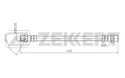 BS-9048 ZEKKERT Тормозной шланг