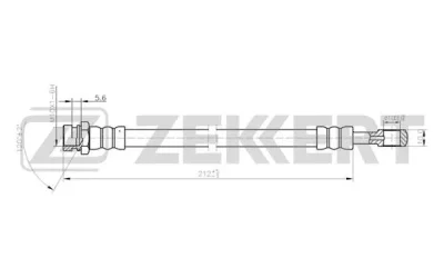 BS-9361 ZEKKERT Тормозной шланг