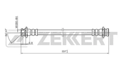 BS-9394 ZEKKERT Тормозной шланг