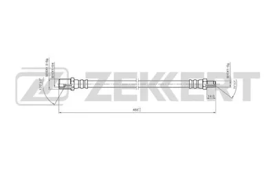Тормозной шланг ZEKKERT BS-9419