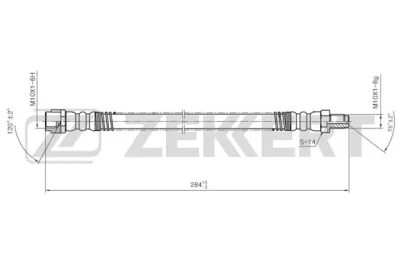 BS-9454 ZEKKERT Тормозной шланг