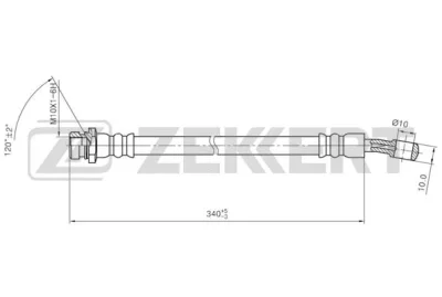 BS-9457 ZEKKERT Тормозной шланг